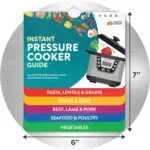 Air Fryer Cheat Sheet Magnets Cooking Guide Booklet tag1
