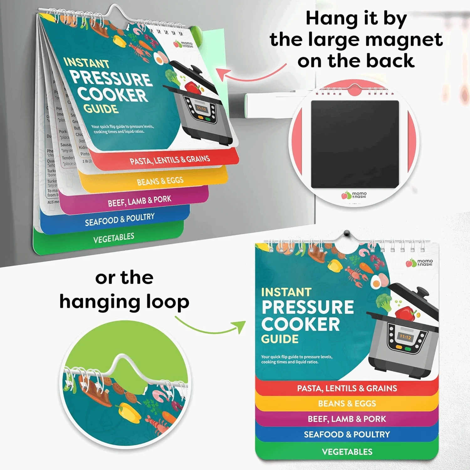 Air Fryer Cheat Sheet Magnets Cooking Guide Booklet -  - #tag1#