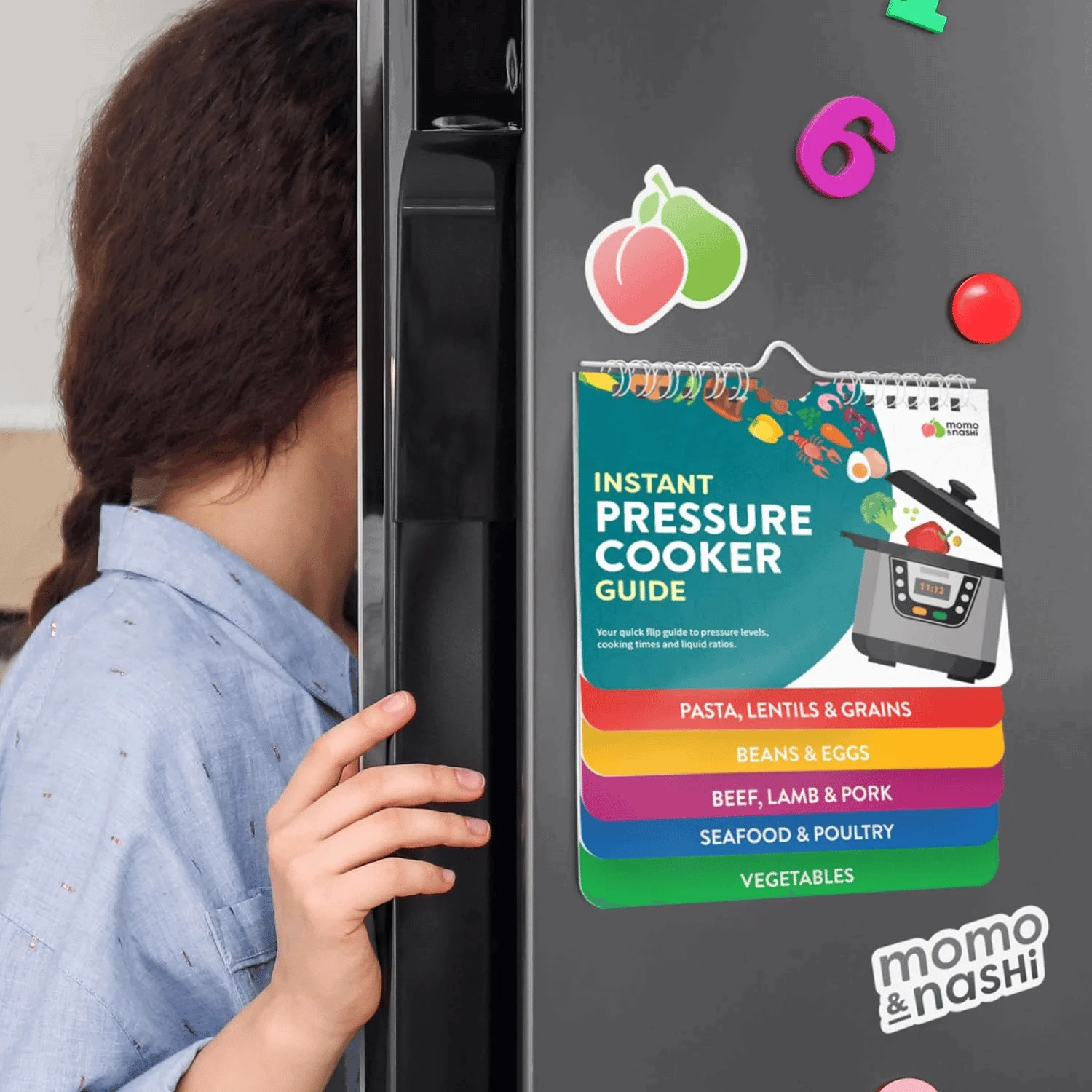 Air Fryer Cheat Sheet Magnets Cooking Guide Booklet -  - #tag1#