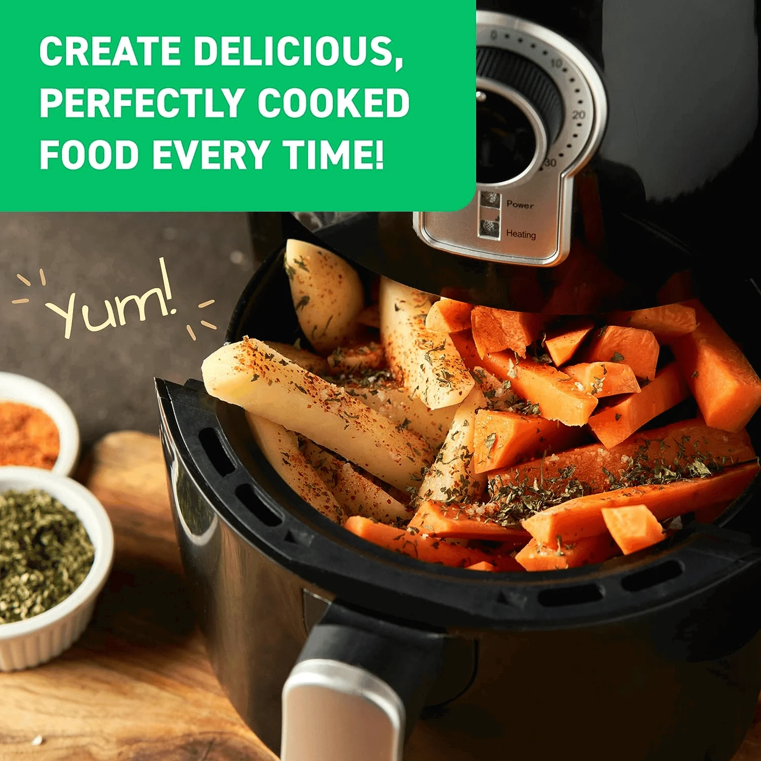 Air Fryer Cheat Sheet Magnets Cooking Guide Booklet -  - #tag1#