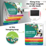 Air Fryer Cheat Sheet Magnets Cooking Guide Booklet tag1