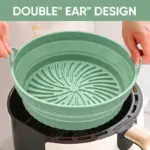 Air Fryer Silicone Grill Pan Reusable Baking Tray tag1