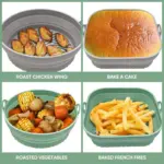 Air Fryer Silicone Grill Pan Reusable Baking Tray tag1