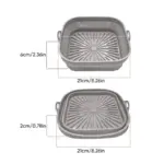 Air Fryer Silicone Grill Pan Reusable Baking Tray tag1