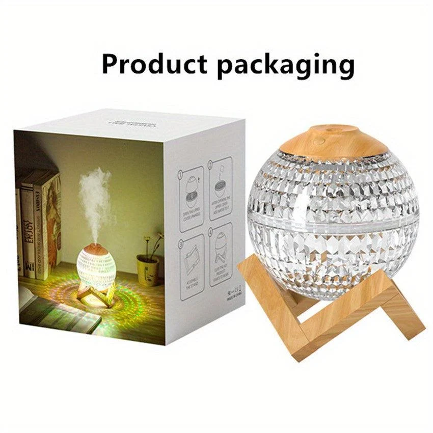 Air Humidifier Essential Oil Aroma Diffuser Ultrasonic Moon Night Light Humidifier Dimmable USB Humidificador Mist Maker -  - #tag1#