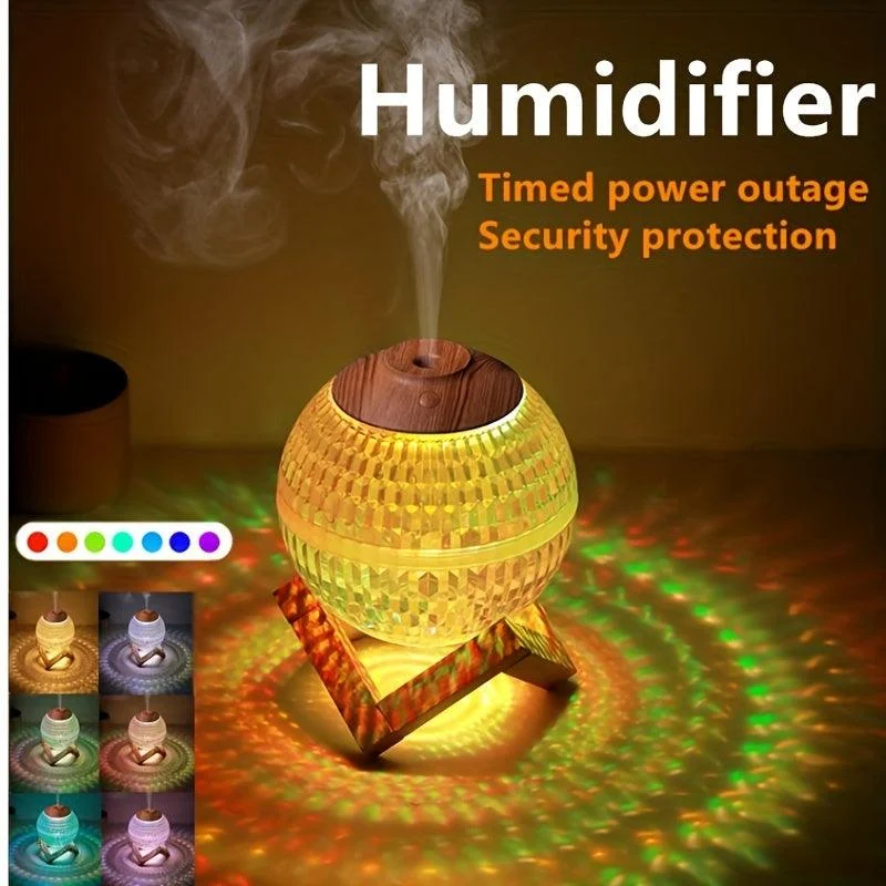 Air Humidifier Essential Oil Aroma Diffuser Ultrasonic Moon Night Light Humidifier Dimmable USB Humidificador Mist Maker -  - #tag1#