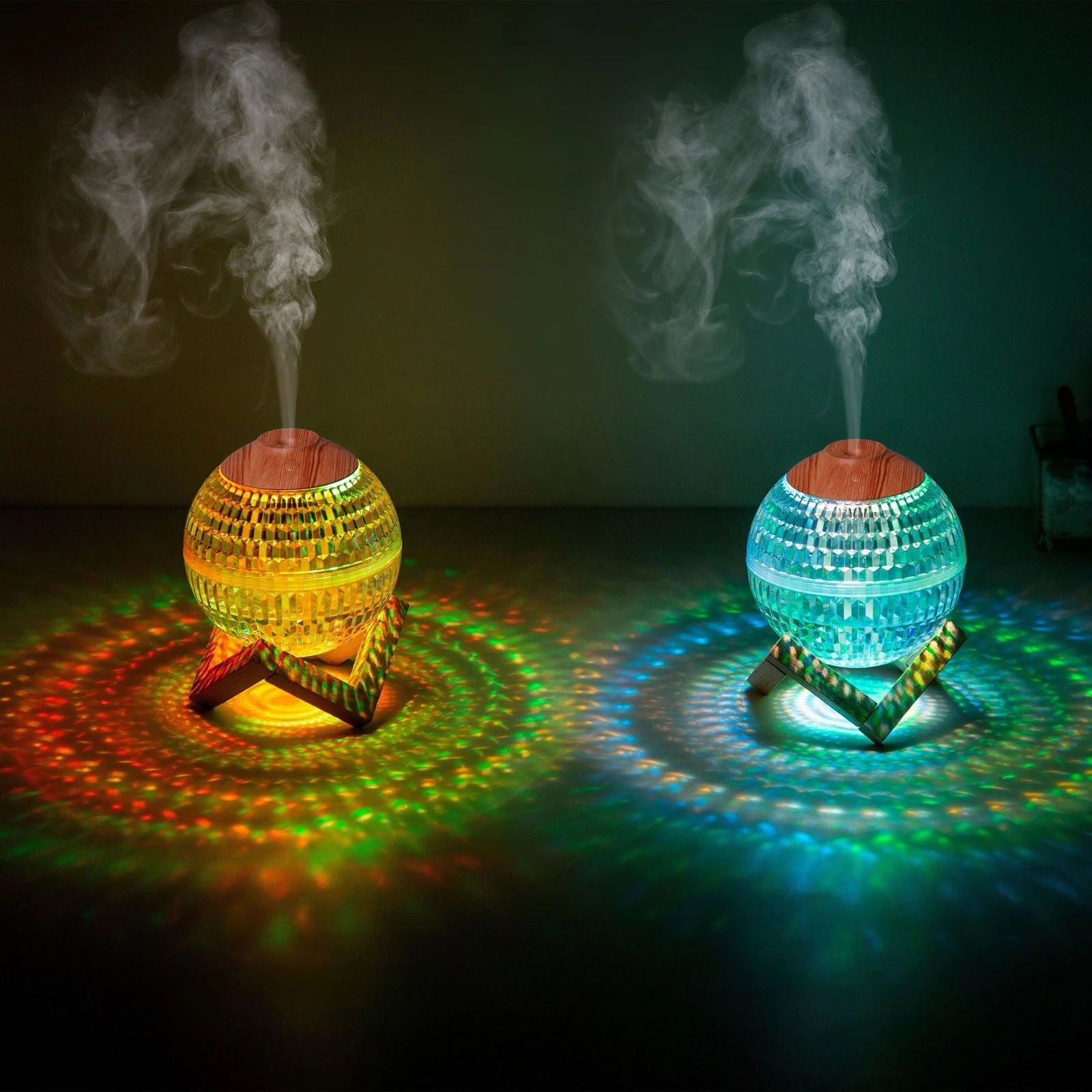 Air Humidifier Essential Oil Aroma Diffuser Ultrasonic Moon Night Light Humidifier Dimmable USB Humidificador Mist Maker -  - #tag1#