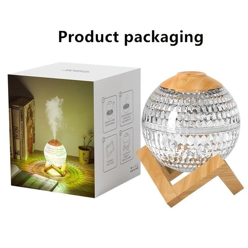 Air Humidifier Essential Oil Aroma Diffuser Ultrasonic Moon Night Light Humidifier Dimmable USB Humidificador Mist Maker -  - #tag1#
