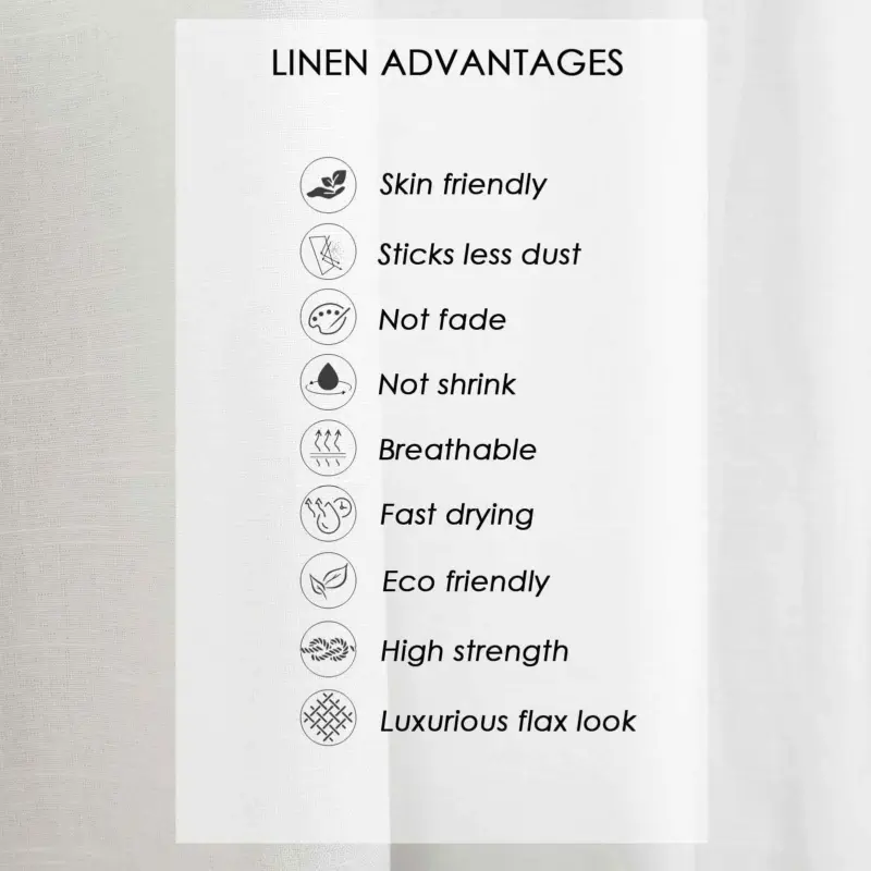 Aira Linen CottonCurtainwithSoftTopFabric Homeko15