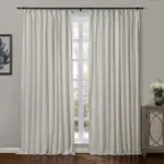 Aira Linen Pleated Modern Curtains White 6 Colors tag1
