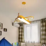 Airplane Shaped Children s Room Pendant Light LED Chandelier tag1