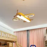 Airplane Shaped Children s Room Pendant Light LED Chandelier tag1