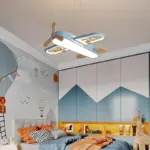 Airplane Shaped Children s Room Pendant Light LED Chandelier tag1
