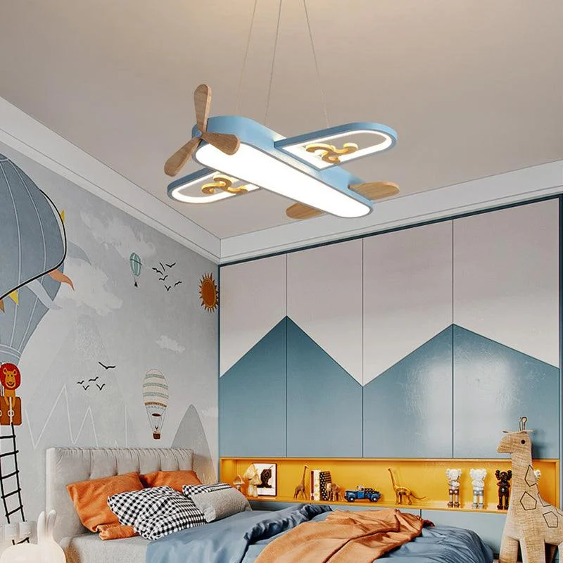 Airplane Shaped Children's Room Pendant Light LED Chandelier -  - #tag1#