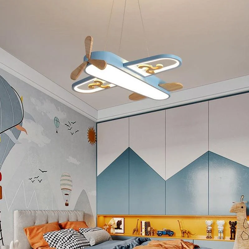 Airplane Shaped Children's Room Pendant Light LED Chandelier -  - #tag1#