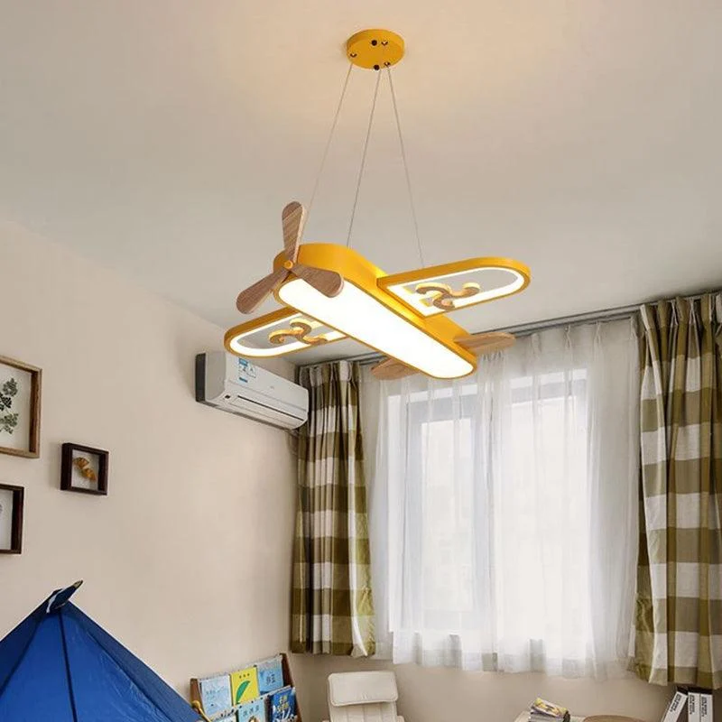 Airplane Shaped Children's Room Pendant Light LED Chandelier -  - #tag1#