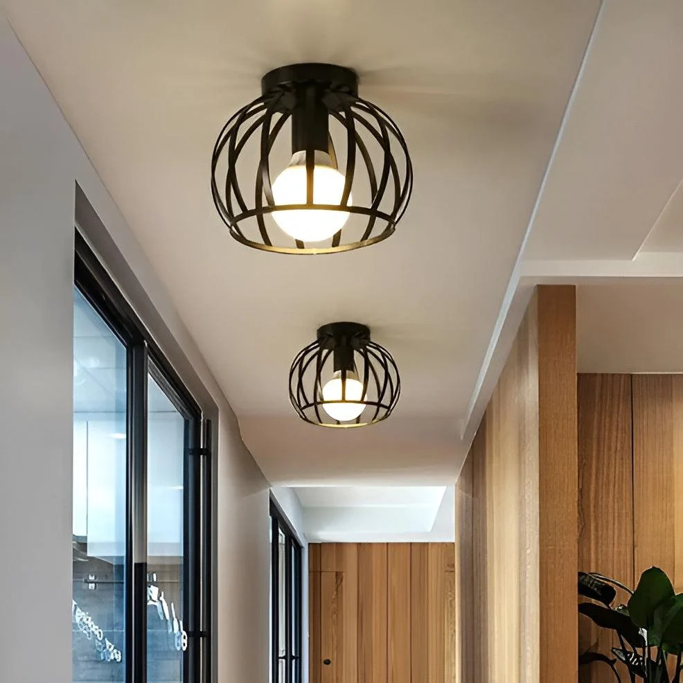 AisleShine Ceiling Light - Geometric Light made of Black Iron -  - #tag1#