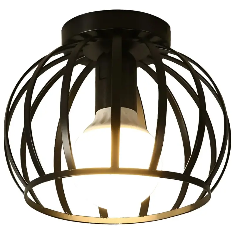 AisleShine Ceiling Light Geometric Light made of Black Iron tag1