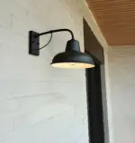 Aisle Eisen Sconce Antique Vintage Barn Light Black Industrial Wall Light tag1