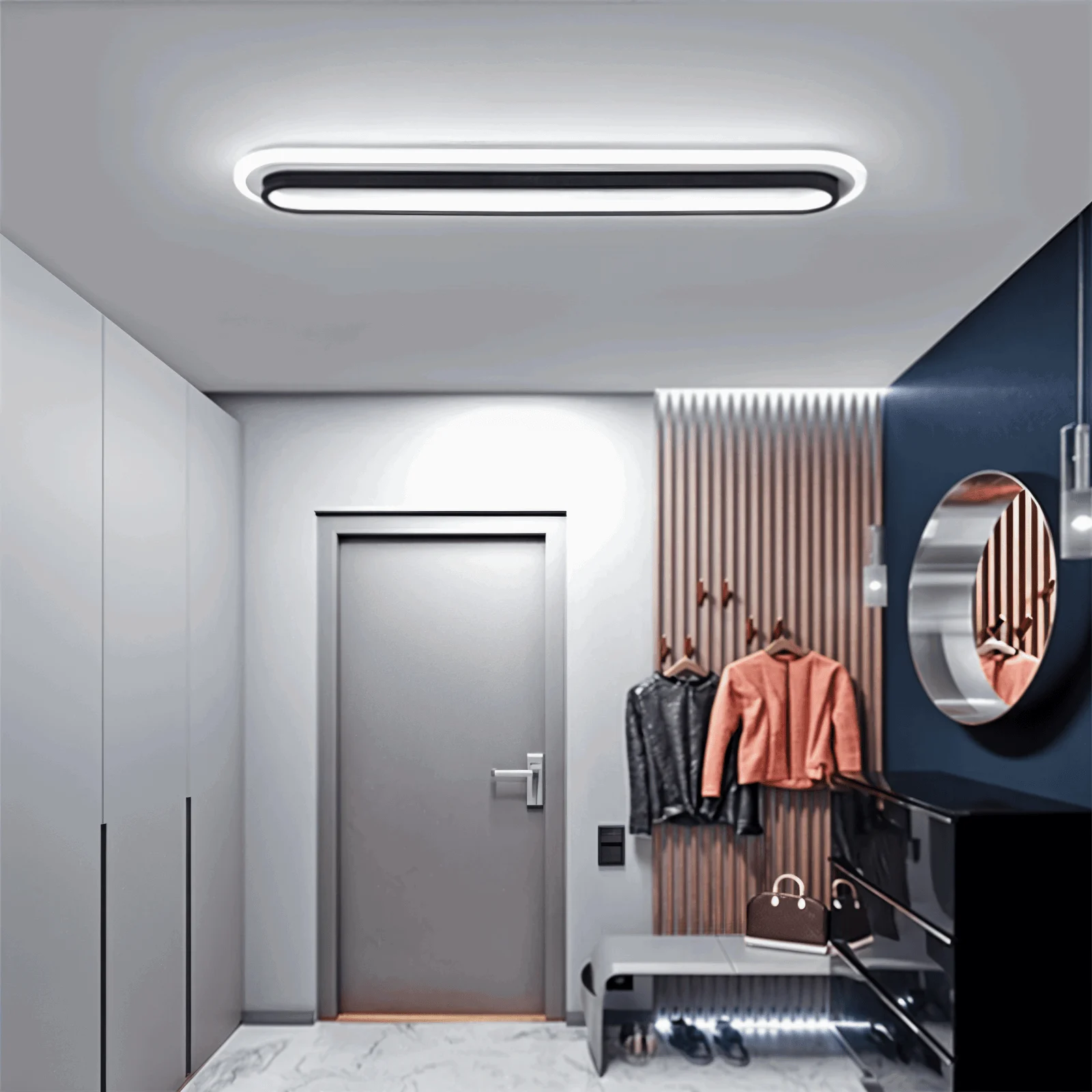 Aisle Lux Modern Oval LED Ceiling Lights - Surface-mounted Lights -  - #tag1#