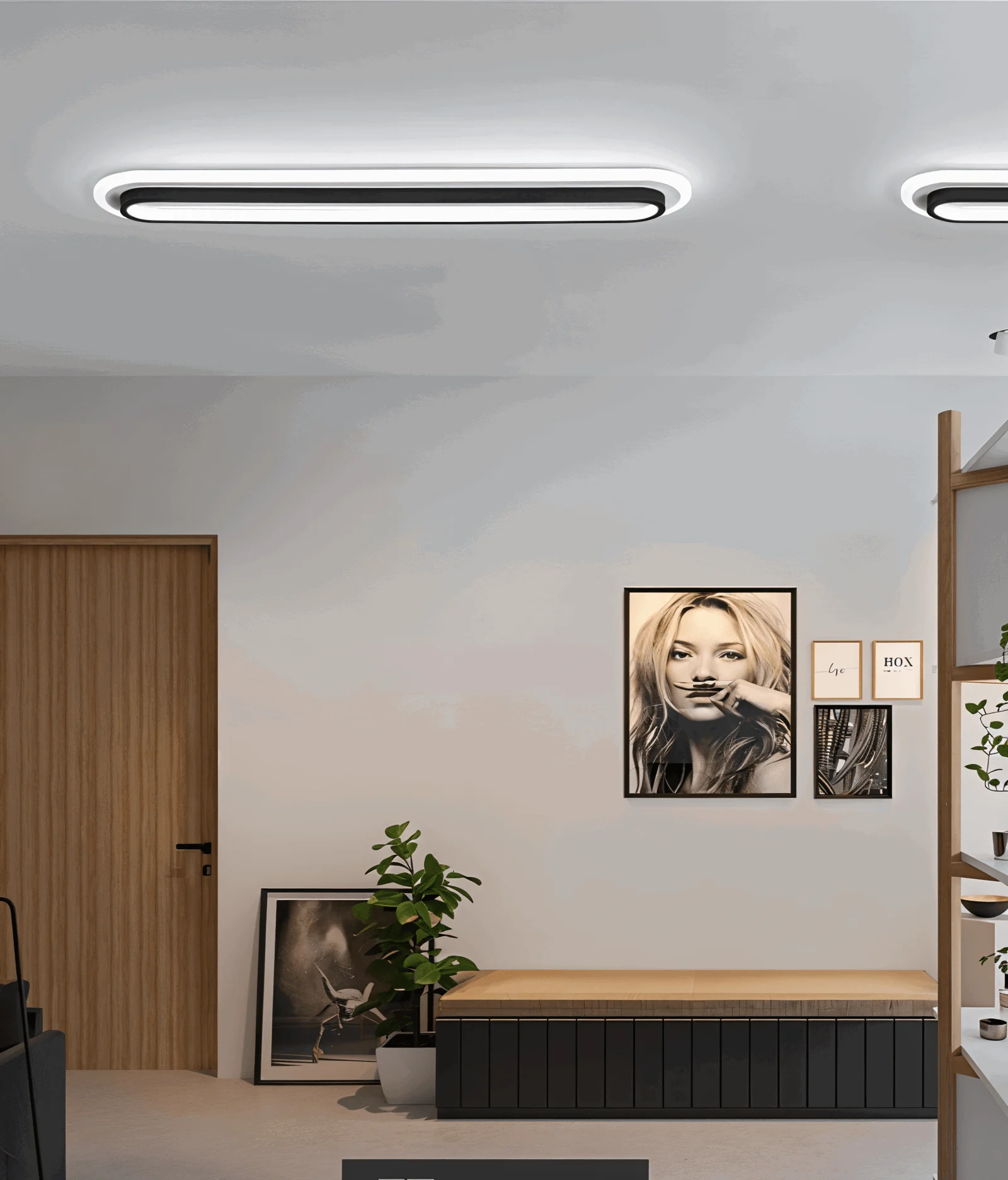 Aisle Lux Modern Oval LED Ceiling Lights - Surface-mounted Lights -  - #tag1#