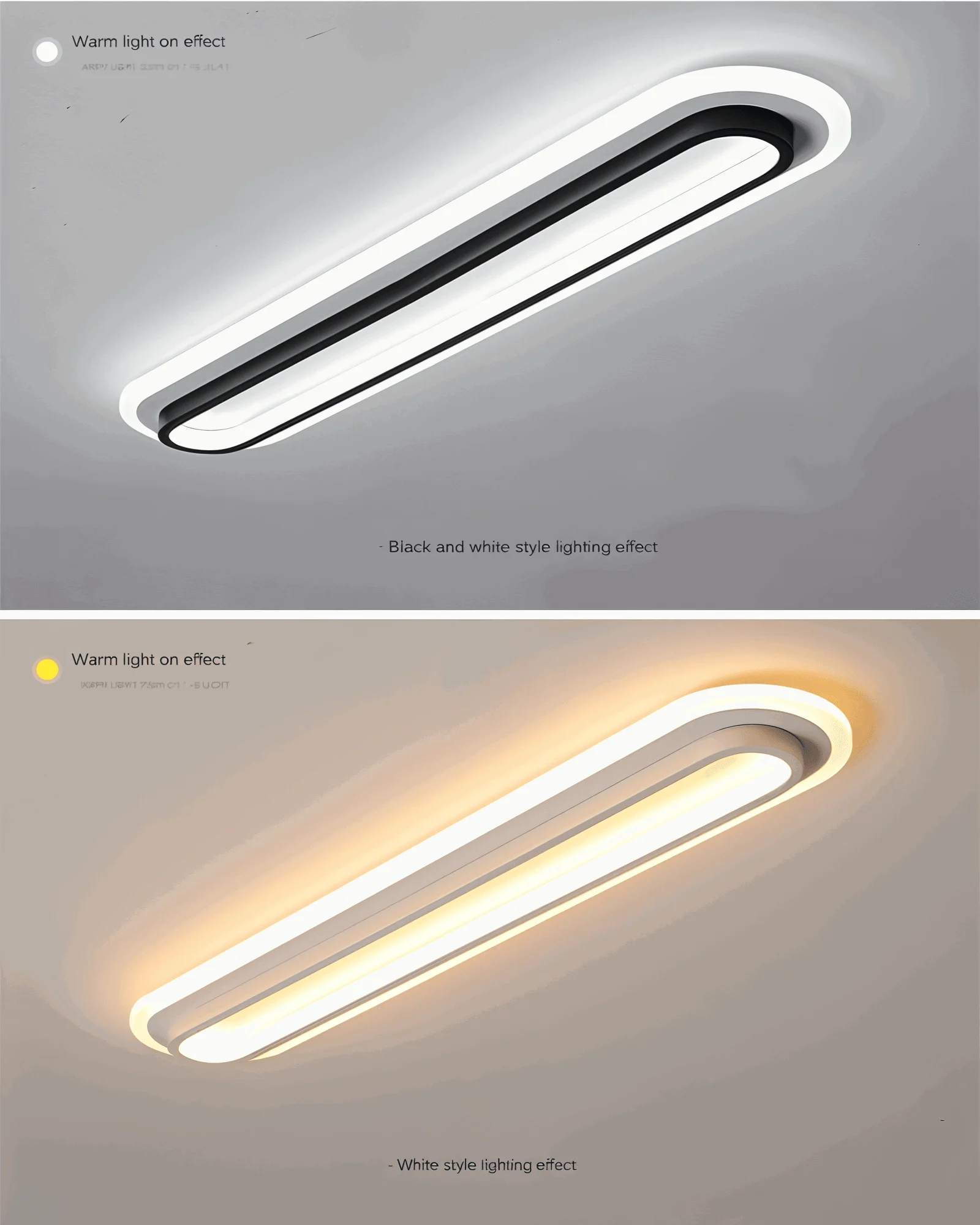 Aisle Lux Modern Oval LED Ceiling Lights - Surface-mounted Lights -  - #tag1#