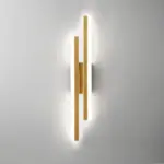 Alana Modern LED Wall Lamp Black Gold Living Bedroom Acrylic Metal tag1