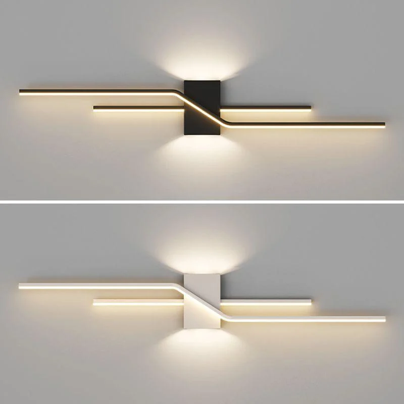 Alana Modern LED Wall Lamp - Black/White Living Room/Bedroom -  - #tag1#