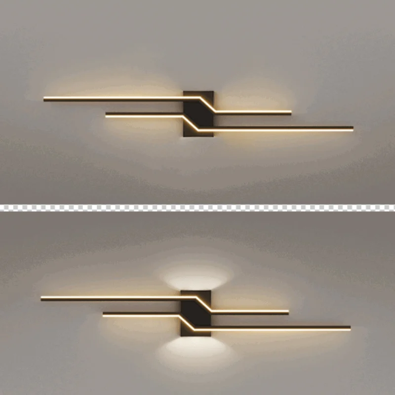 Alana Modern LED Wall Lamp - Black/White Living Room/Bedroom -  - #tag1#