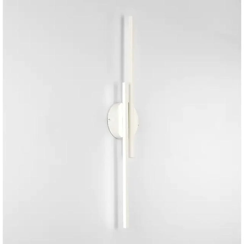 Alana Modern LED Wall Lamp - Twin Linear, Black/White, Metal, Bedroom -  - #tag1#