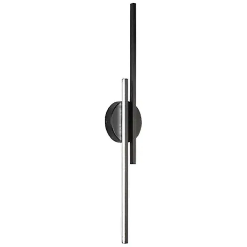Alana Modern LED Wall Lamp - Twin Linear, Black/White, Metal, Bedroom -  - #tag1#