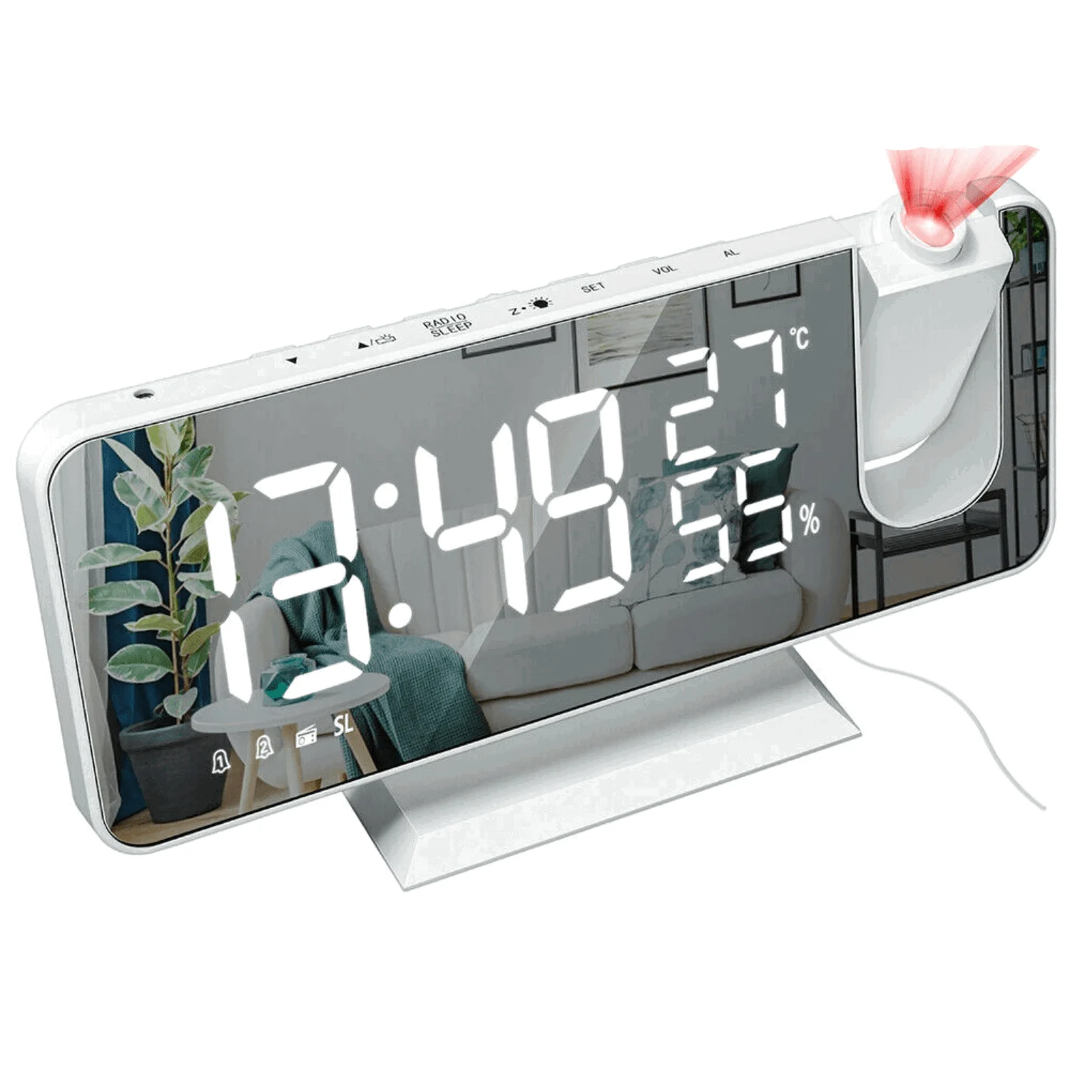 Alarm clock - LumiPro - LED Screen - USB Charger -  - #tag1#