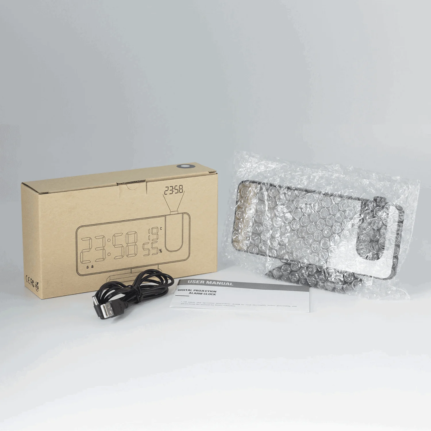 Alarm clock - LumiPro - LED Screen - USB Charger -  - #tag1#