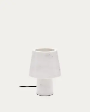 Alaro table lamp in white marble