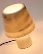 Alaro table lamp in white marble tag1