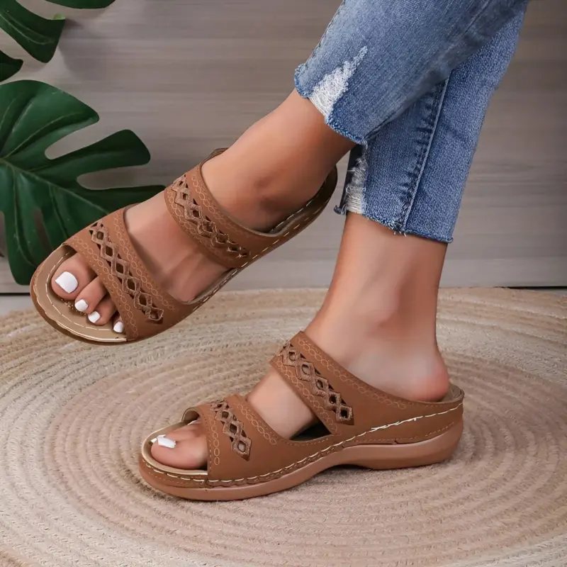 Alesha_-_Women_s_Dual_Tone_Diamond_Slides_-_Non-Slip_Wedge_Sandals_-_-_tag1_-4128219 Alesha Women s Dual Tone Diamond Slides Non Slip Wedge Sandals tag1
