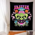 Alien Wall Hanging Tapestry tag1