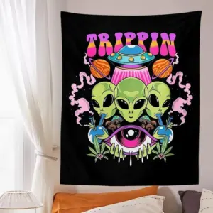 Alien Wall Hanging Tapestry