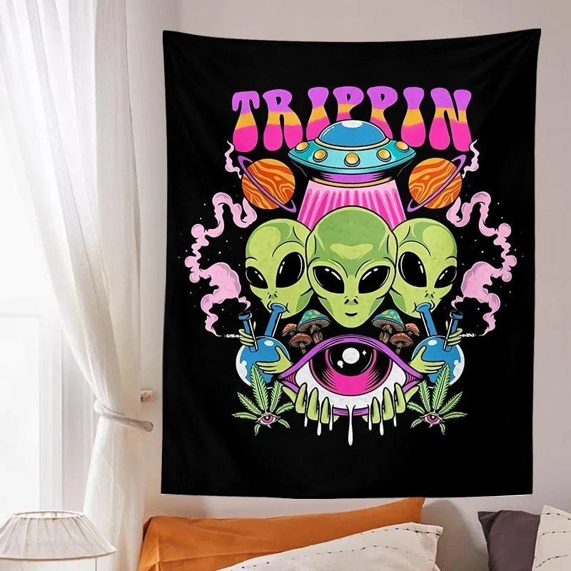Alien Wall Hanging Tapestry -  - #tag1#
