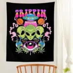 Alien Wall Hanging Tapestry tag1