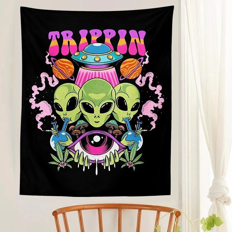 Alien Wall Hanging Tapestry -  - #tag1#