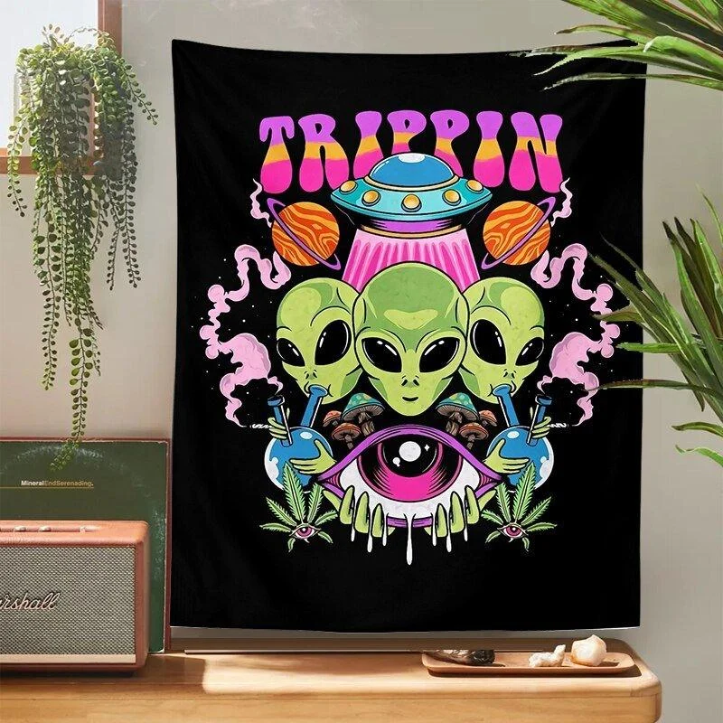 Alien Wall Hanging Tapestry -  - #tag1#