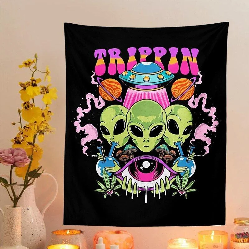 Alien Wall Hanging Tapestry -  - #tag1#