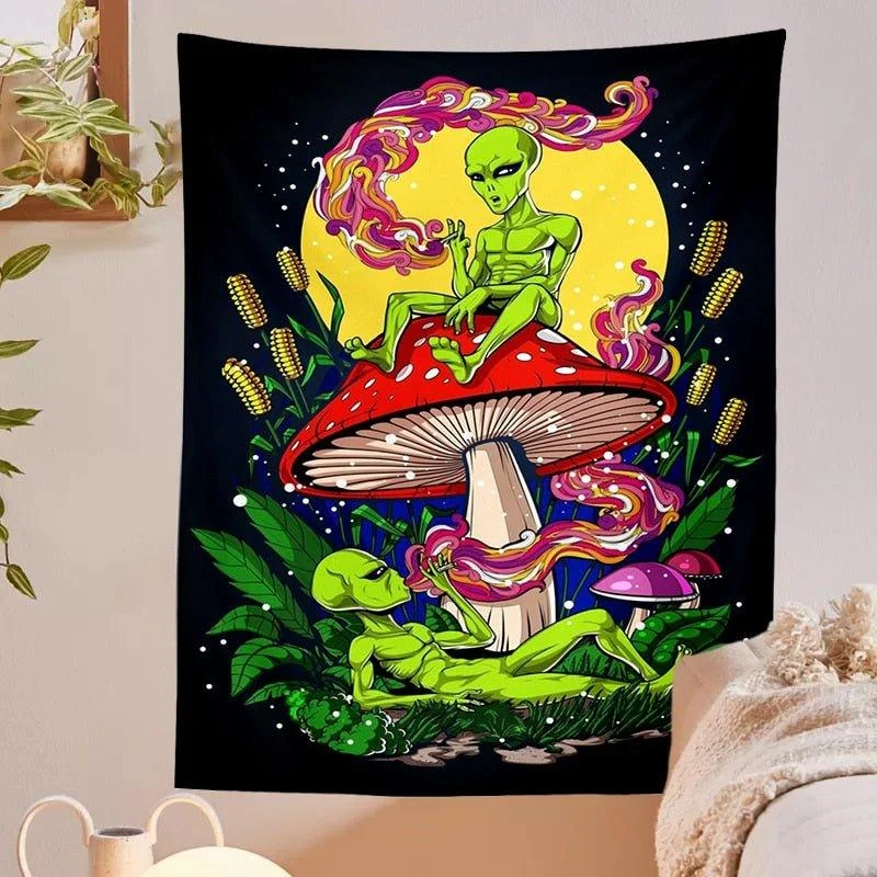 Alien Wall Hanging Tapestry -  - #tag1#