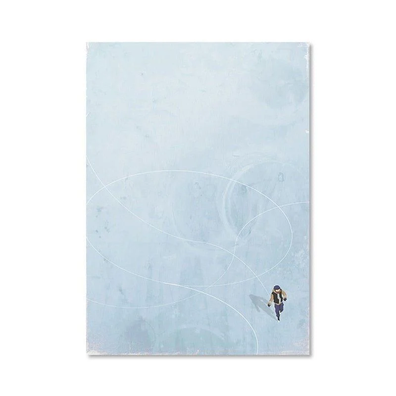 Alone Girl' Minimalist Canvas Print Poster -  - #tag1#