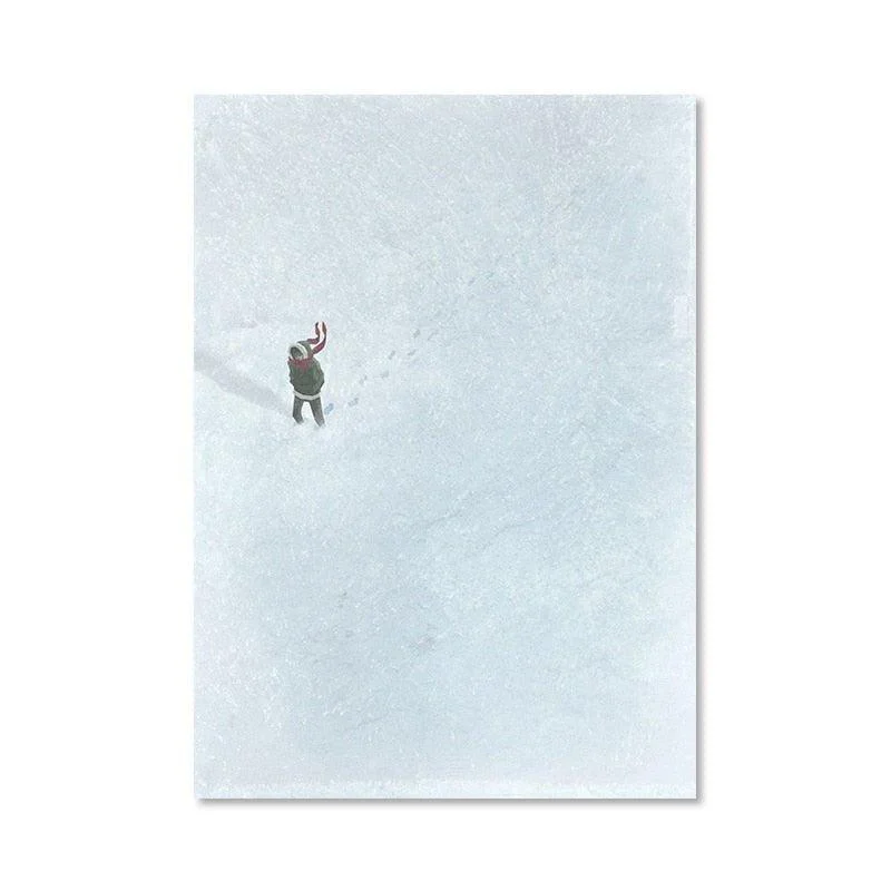 Alone Girl' Minimalist Canvas Print Poster -  - #tag1#