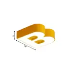 AlphabetLight Alphabet Ceiling Lamp for Children with LED Lighting tag1