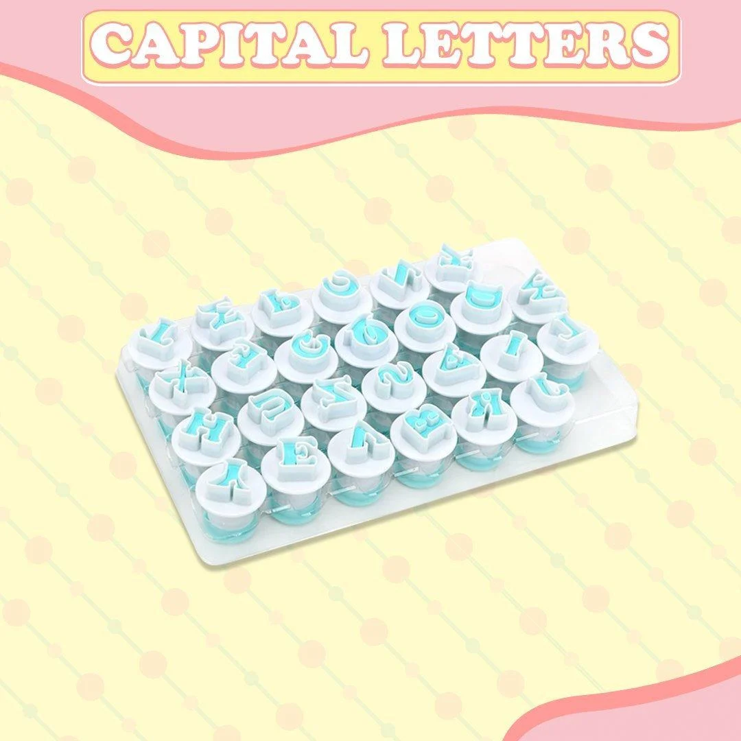 Alphabet Fondant Plunger Cutter -  - #tag1#