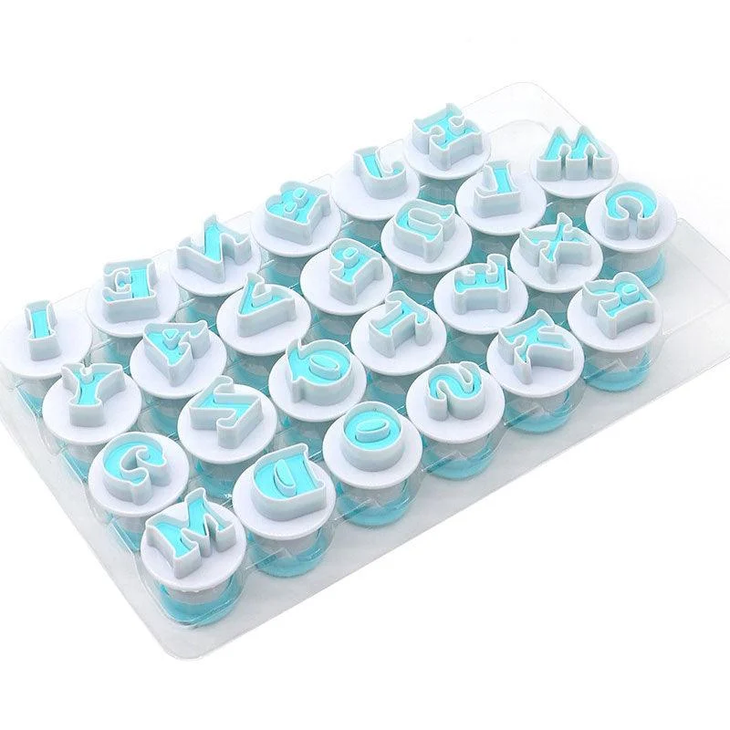 Alphabet Fondant Plunger Cutter -  - #tag1#