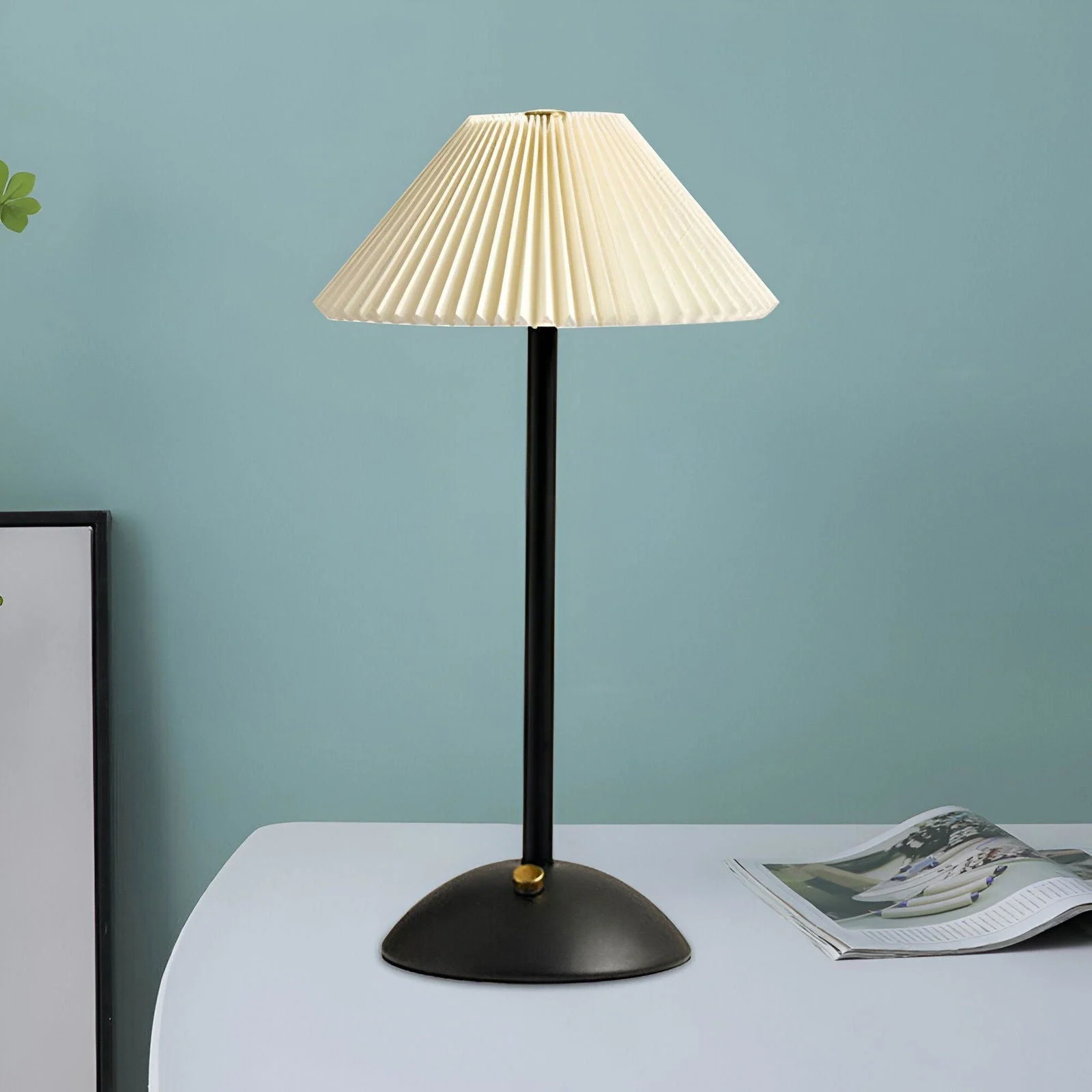 AluBrite - Aluminium LED Umbrella Lamp - Touch Dimmer & USB Rechargeable -  - #tag1#